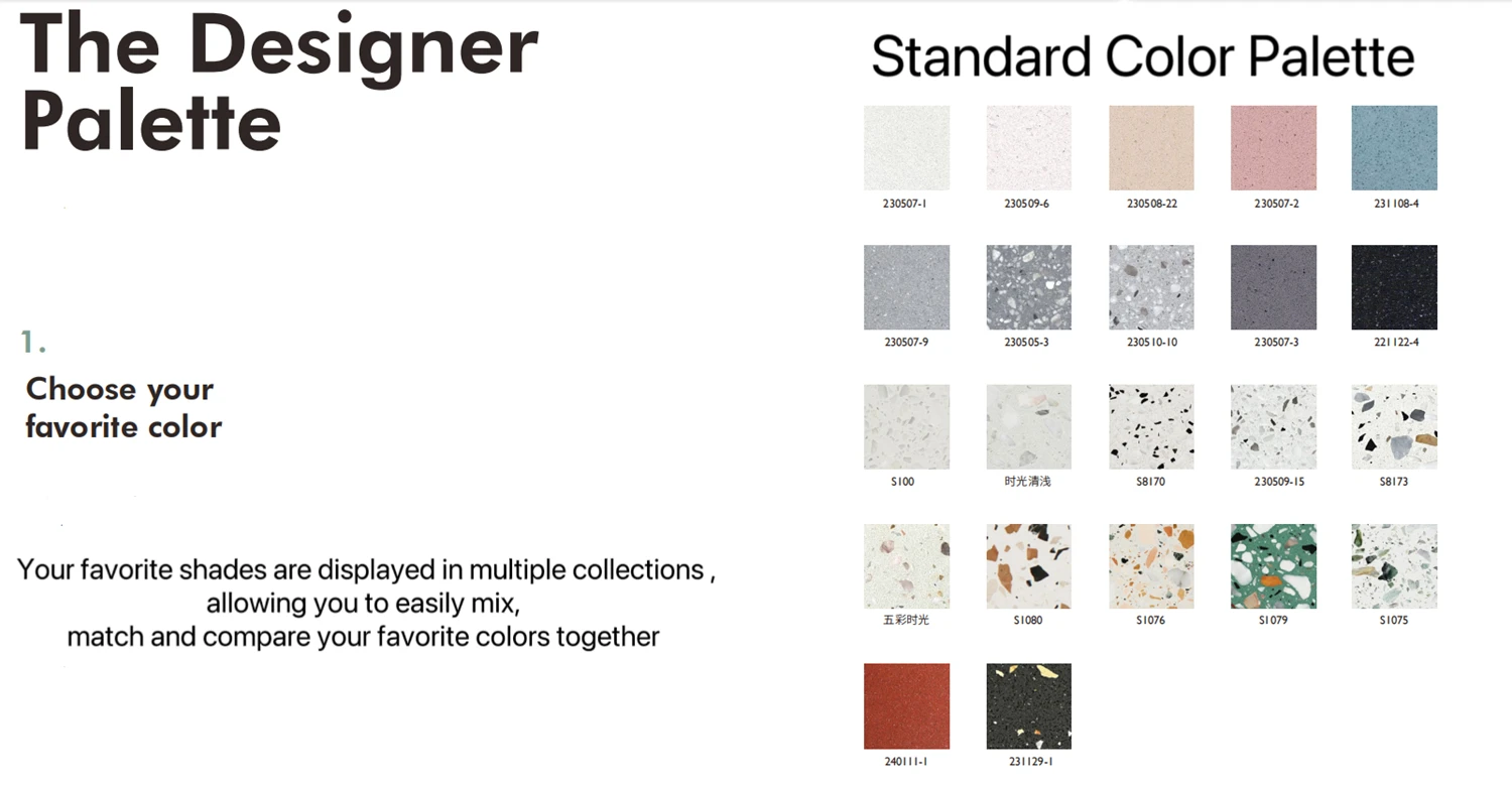 terrazzo basins of color palette terrazzo basins of color palette